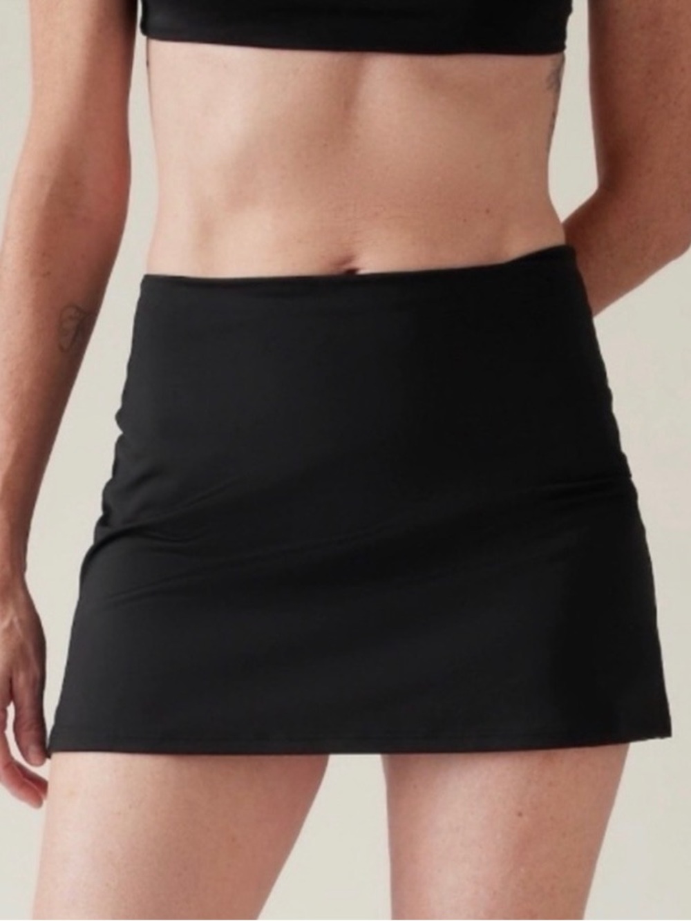 Athleta Black Tidal Swim Skort - Size M